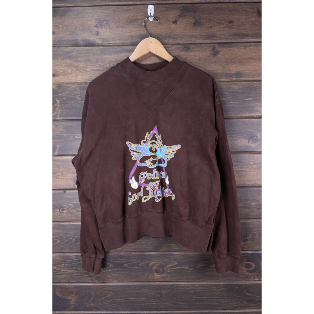 Boys Lie Brown Goodbye Good Riddance Graphic Sweatshirt Small/Medium Made USA